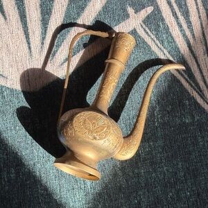 Vintage Ornate Brass Ewer